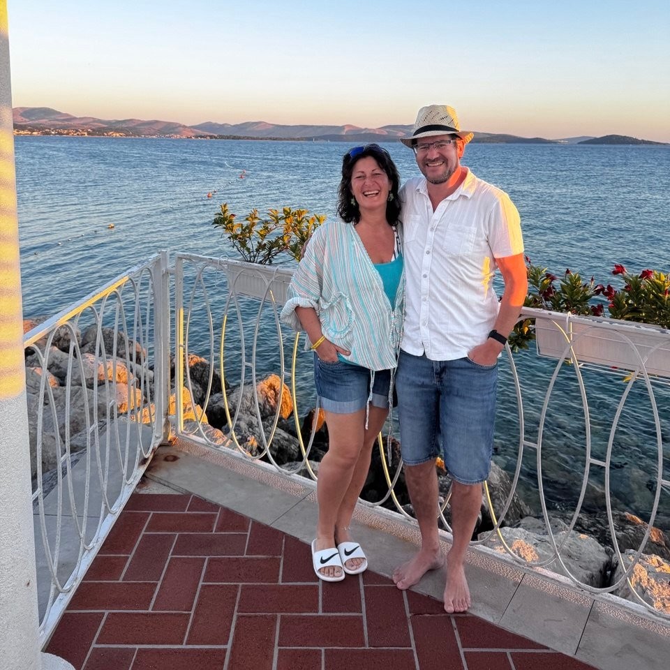 Monica und Christof am Meer